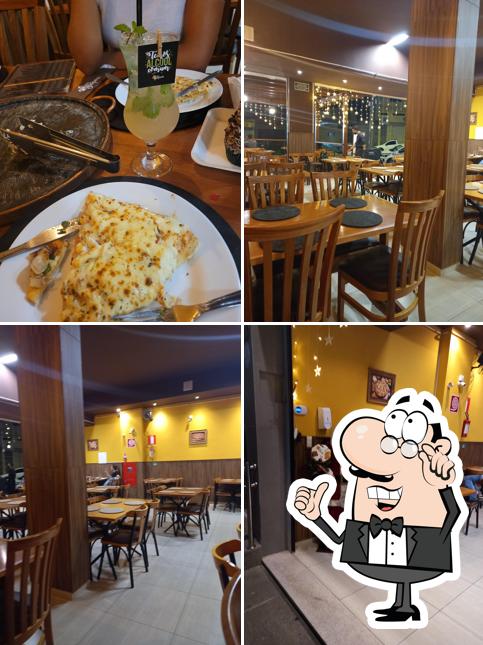 O interior do Pizzaria Sabores de Nápoles