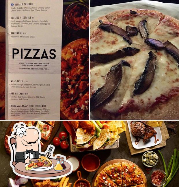 Try out pizza at Studio Movie Grill