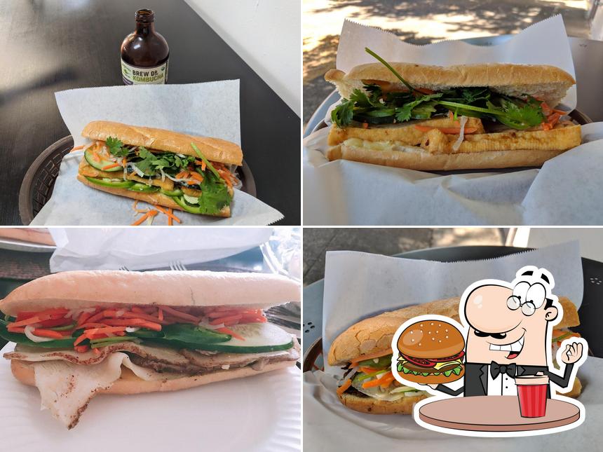 Order a burger at The House of Bánh Mì (The HOB)