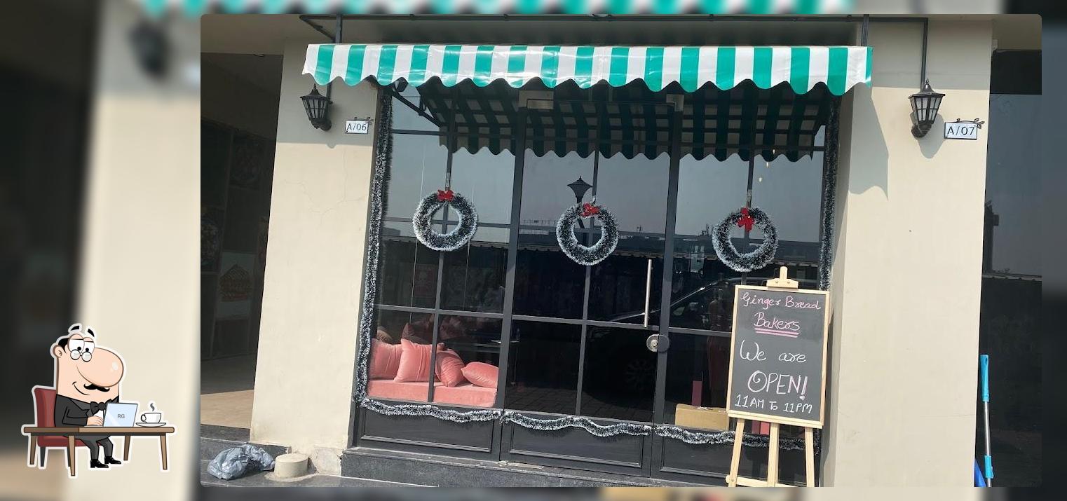 Take a seat at one of the tables at Gingerbread Bakers