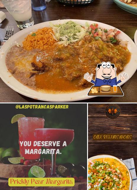 Food at Las Potrancas Mexican Restaurant