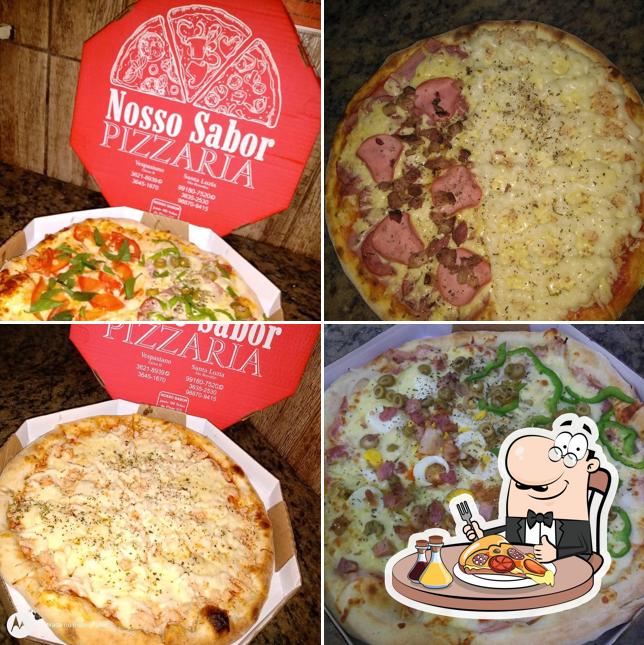 No Pizzaria nosso sabor, você pode provar pizza