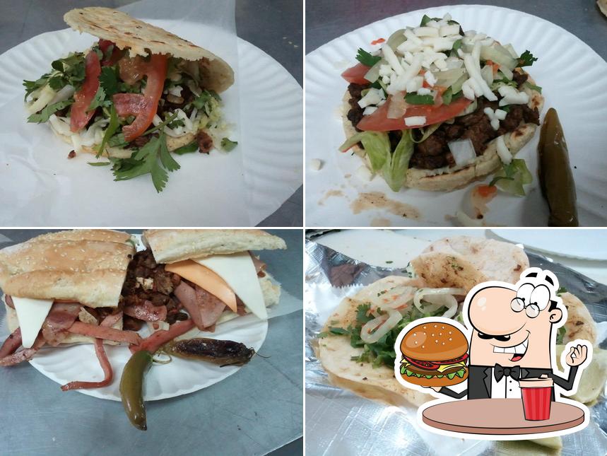 Order a burger at Taqueria Chilangos (Food Truck)