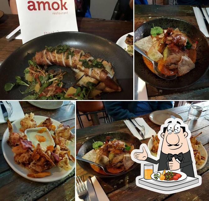 Meals at amok restaurant