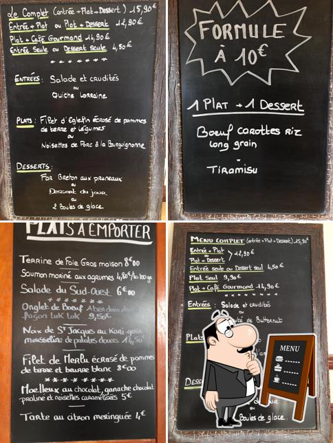 Essayez les plats du jour affichés sur le tableau