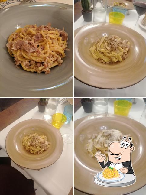 Spaghetti alla carbonara al Osteria del Sole