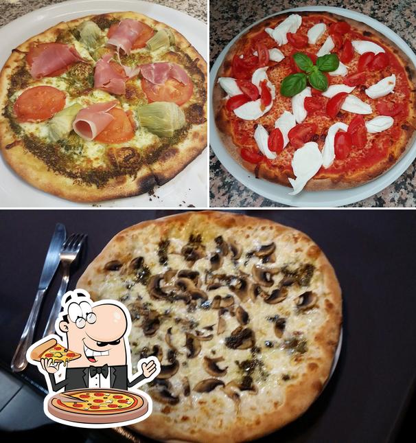 Try out pizza at Pizzeria Restaurant Mediterranea cucina Italiana