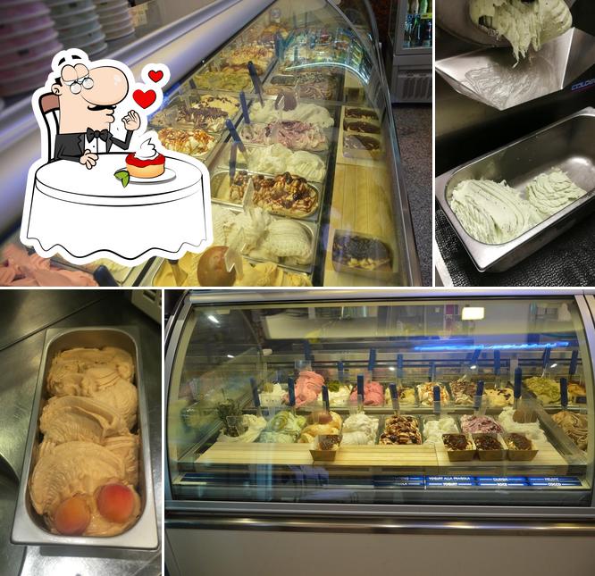 Buccianti Gelateria sert une sélection de desserts