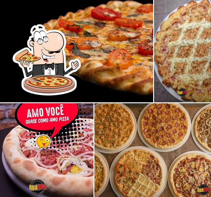 Experimente pizza no Oba Oba Pizzaria