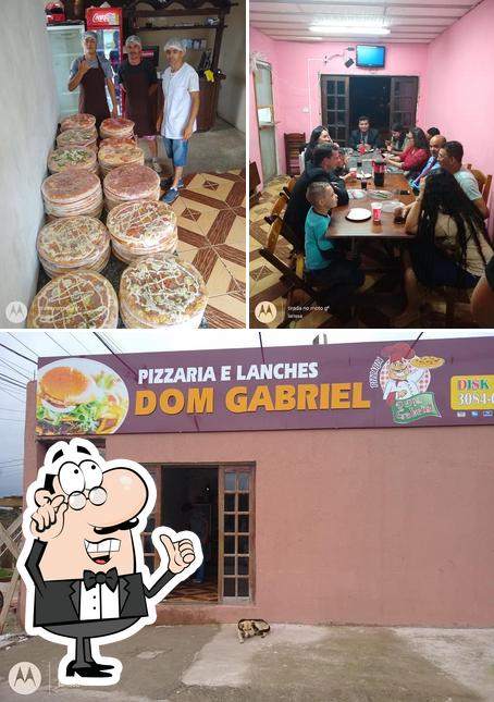 O interior do Pizzaria Don Gabriel