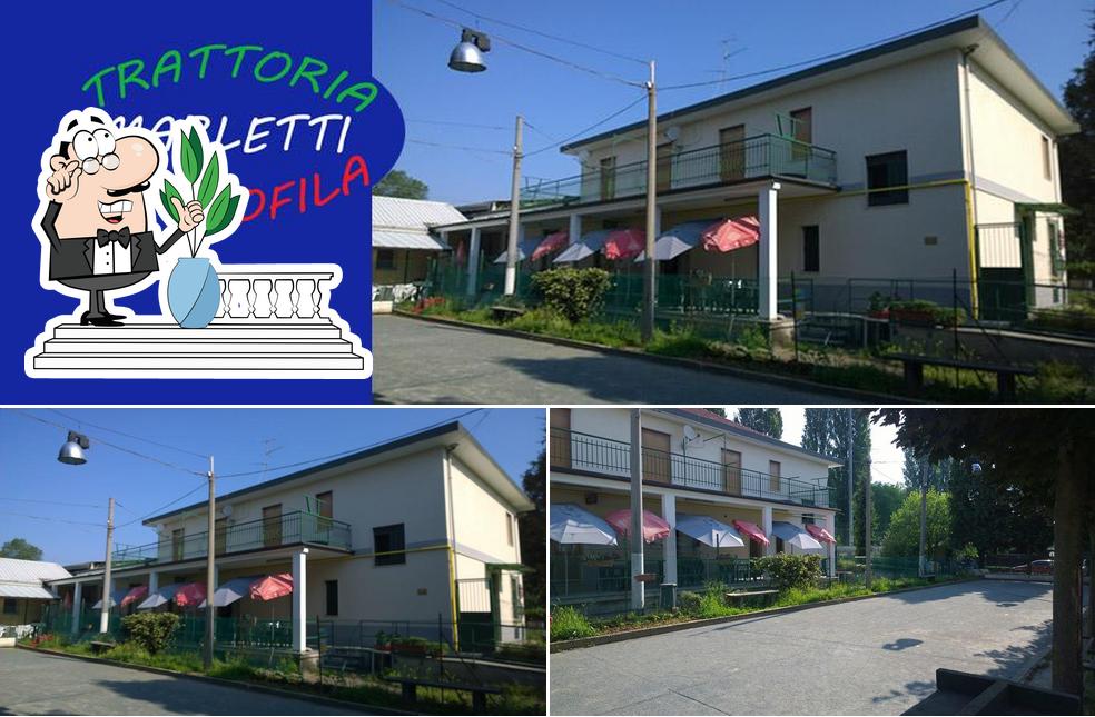 Внешнее оформление "Trattoria - Bocciofila Marletti"