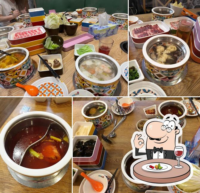 Food at Hu Shang Seafood Hot Pot & BBQ Buffet
