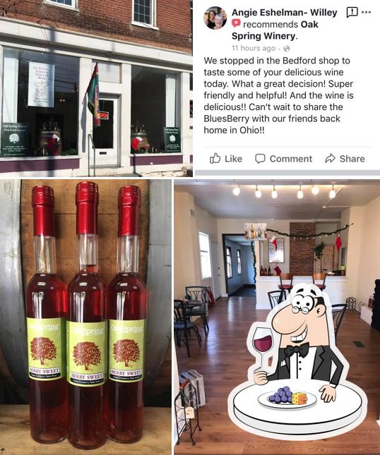 Приятно насладиться бокалом вина в "Oak Spring Winery Bedford"