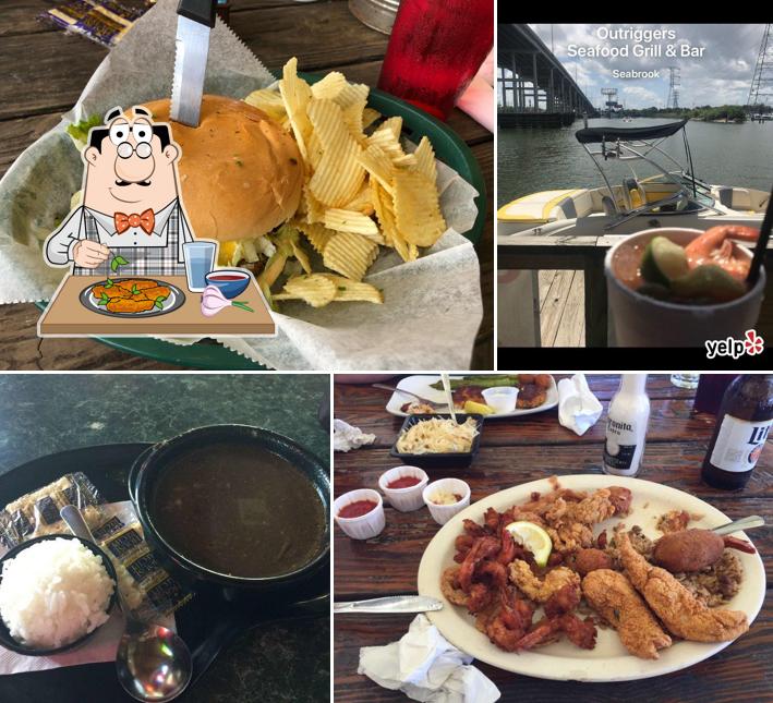 Outriggers Seafood Grill & Bar in Seabrook Restaurant menu and reviews