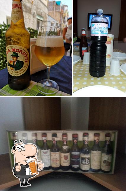 Puoi goderti un rinfrescante bicchiere di birra chiara o scura