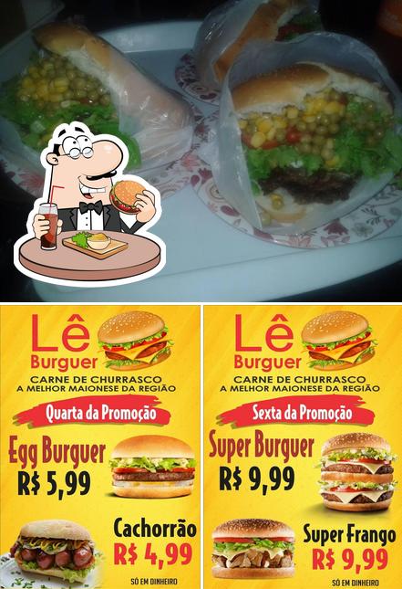 Os hambúrgueres do Lê Burguer rio doce irão satisfazer diferentes gostos