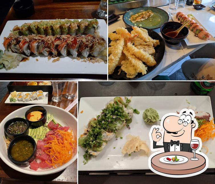 Platos en Lucky AF: Asian Fusion & Sushi