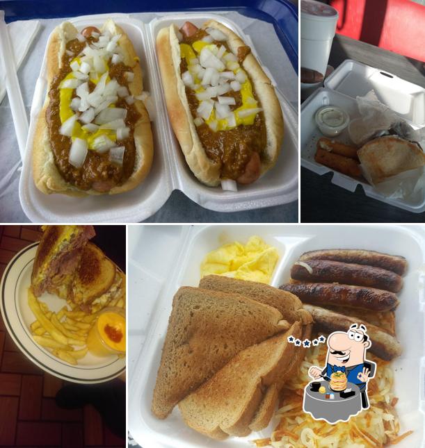 Food at Motor City Coney Island Restaurant