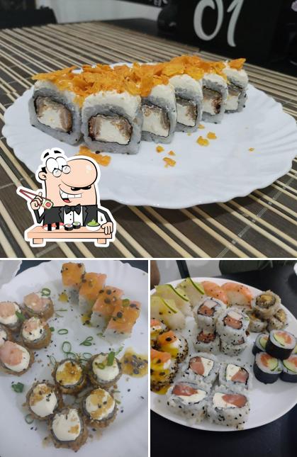 Experimente diversas opções de sushi