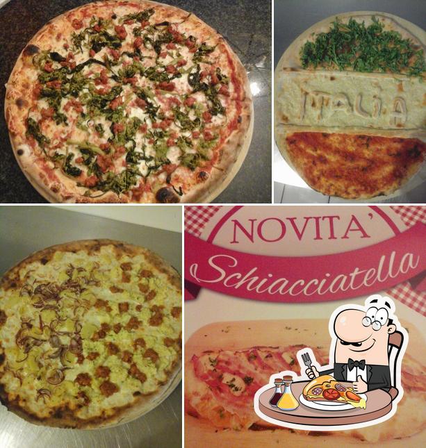 Pick various types of pizza