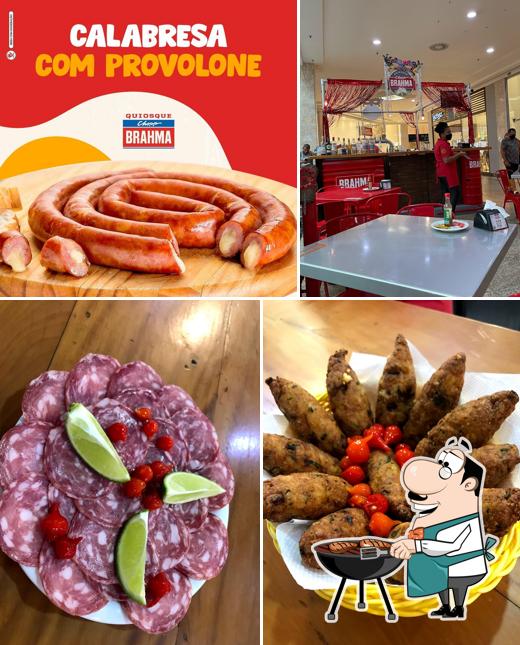 Escolha refeições de carne no Quiosque Chopp Brahma Praiamar Santos