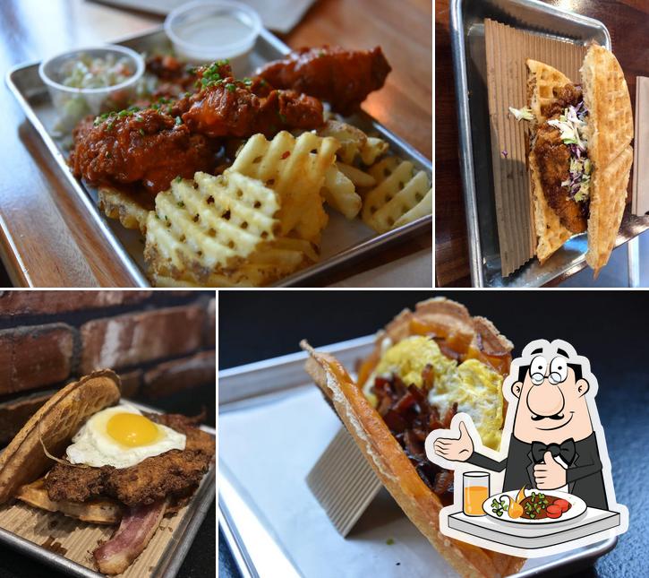 Bruxie Original Fried Chicken & Waffle Sandwich, 3782 S Las Vegas Blvd