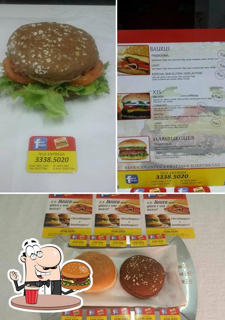 Peça um hambúrguer no Faceburger