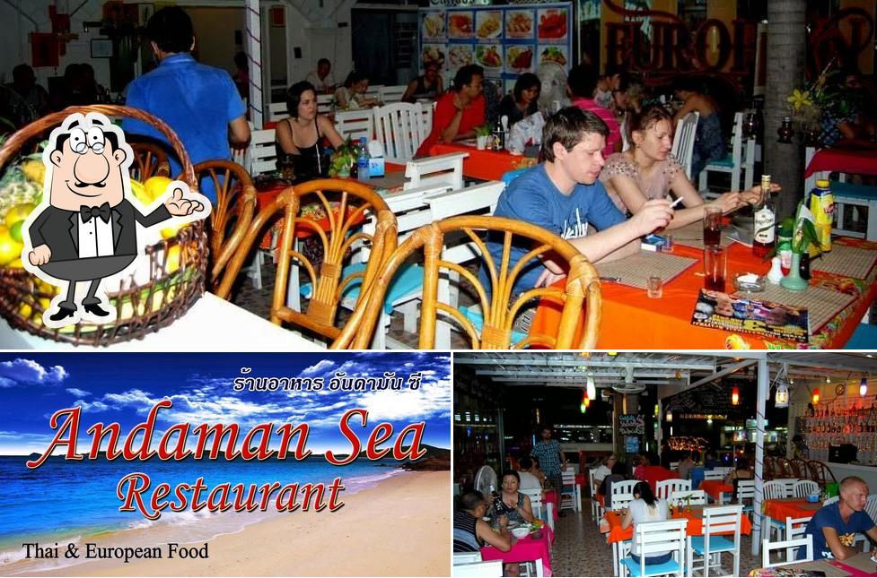 Among different things one can find interior and exterior at Andaman Sea Restaurant