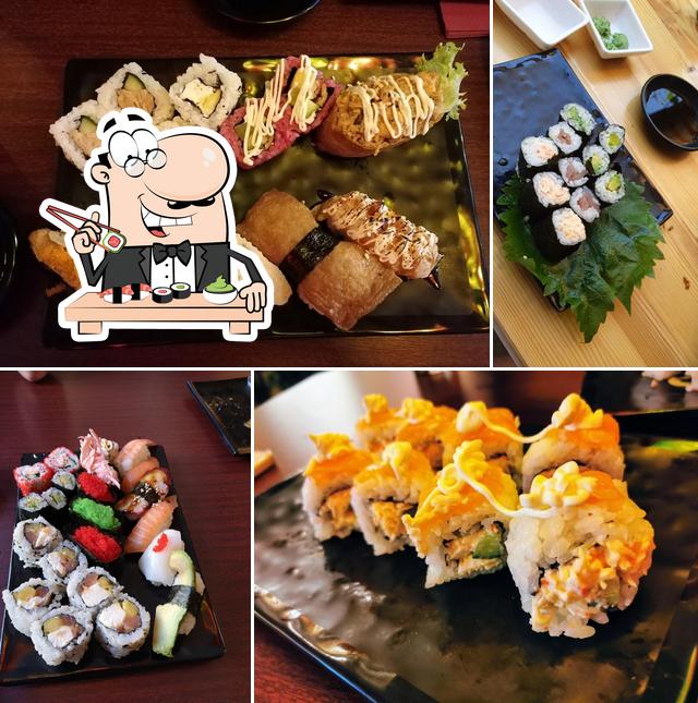 Wählt verschiedene Sushi-Optionen