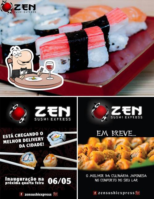 Platos en Zen Sushi Express