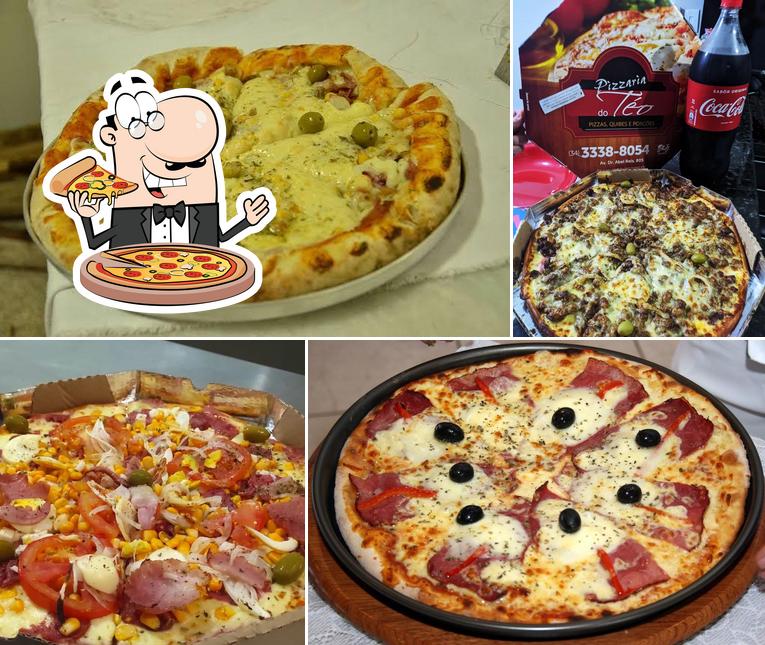 No Pizzaria e Choperia do Téo, você pode degustar pizza