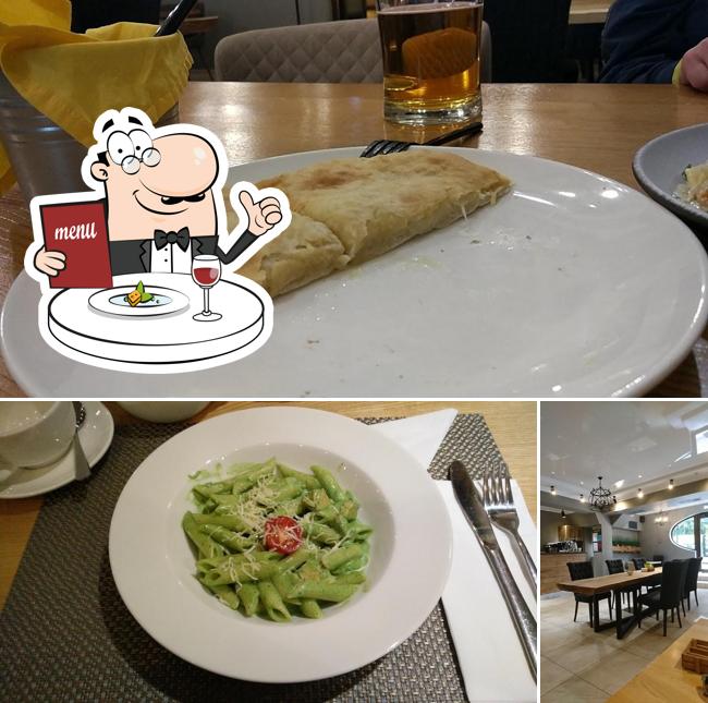 Las imágenes de comida y interior en Городское кафе "Mimoza"