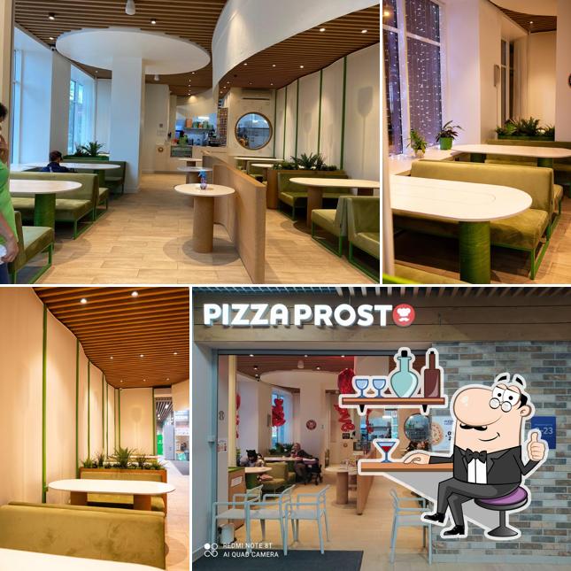 L'intérieur de Pizza Prosto