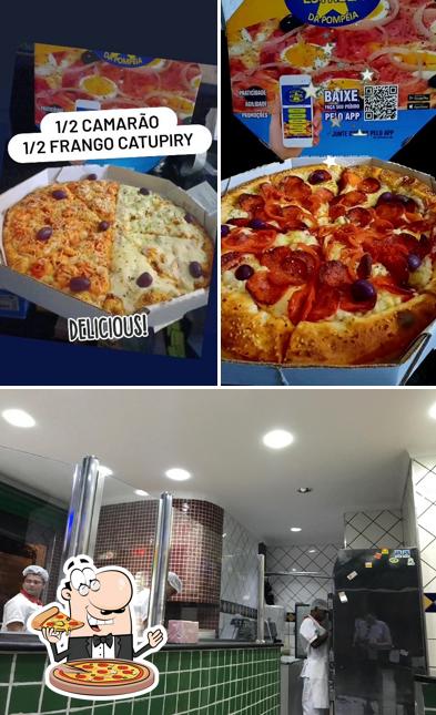 Peça diversos estilos de pizza