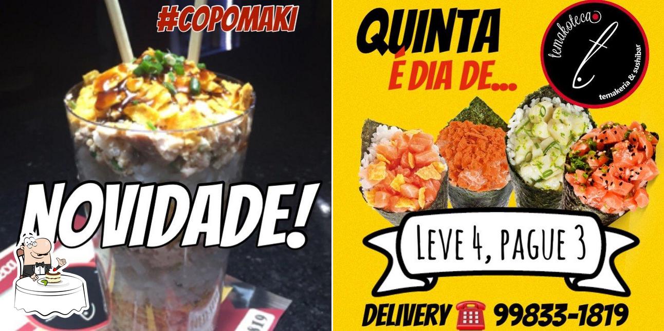 Temakoteca Temakeria & SushiBar provê uma gama de pratos doces