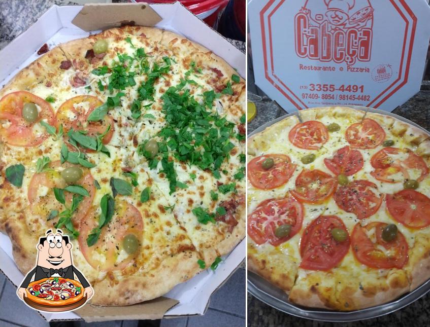 Consiga pizza no Restaurante & Pizzaria Cabeça
