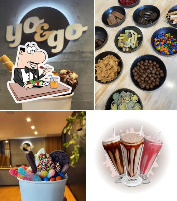 Еда в "Yo & Go Dessert Bar Bright"