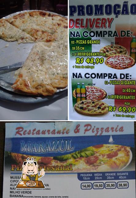 Escolha pizza no Mar Azul