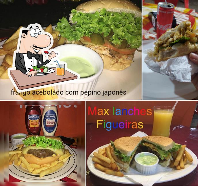 Comida em Max Lanches Figueiras