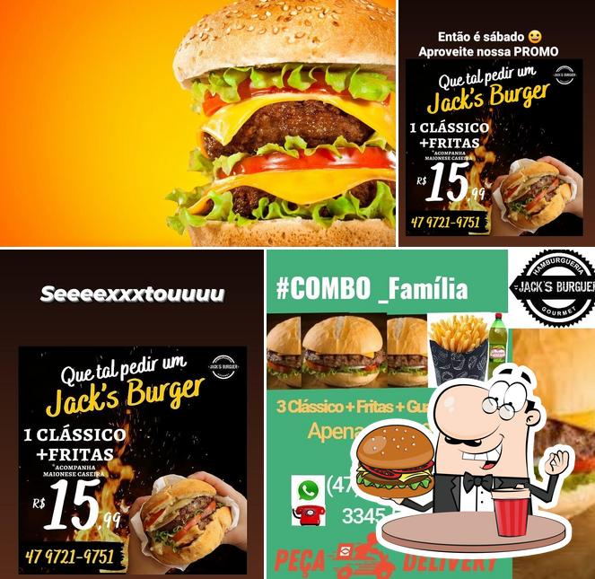 Consiga um hambúrguer no Jack's Burguer