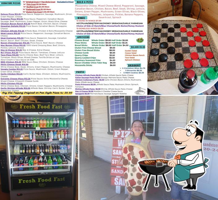 Sandstone Pizza & Deli in Sandstone Restaurant menu and reviews