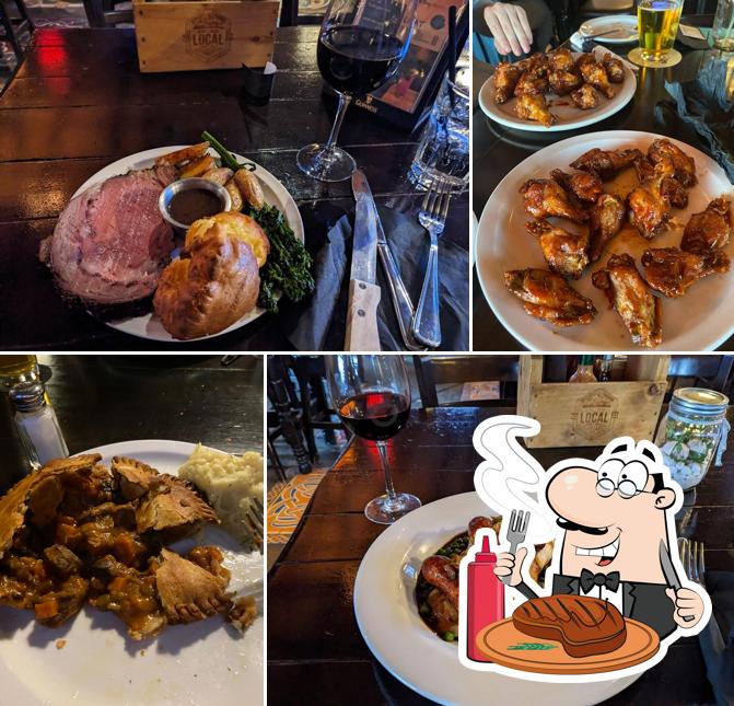 Tómate un plato con carne en The Dorset Pub & Eatery