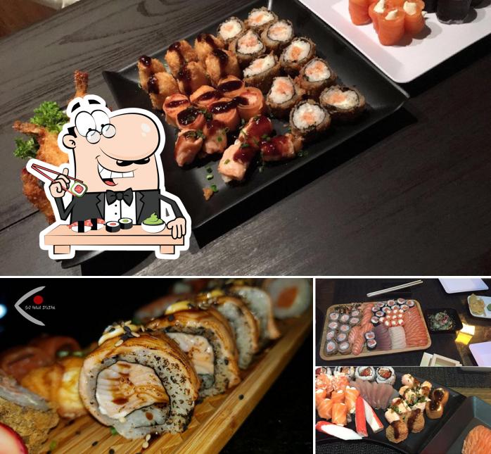 Experimente diferentes opções de sushi