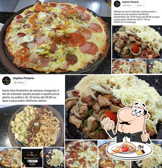 Consiga diferentes tipos de pizza