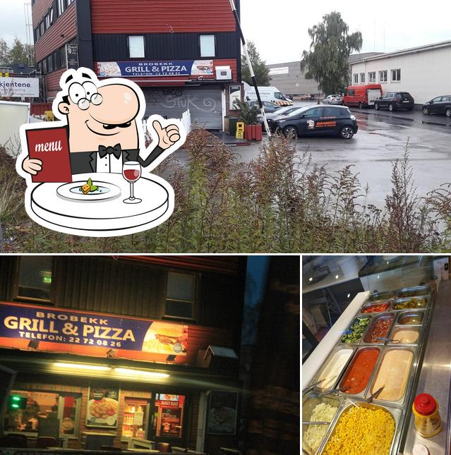 Check out the image displaying food and exterior at Brobekk Grill & Pizza