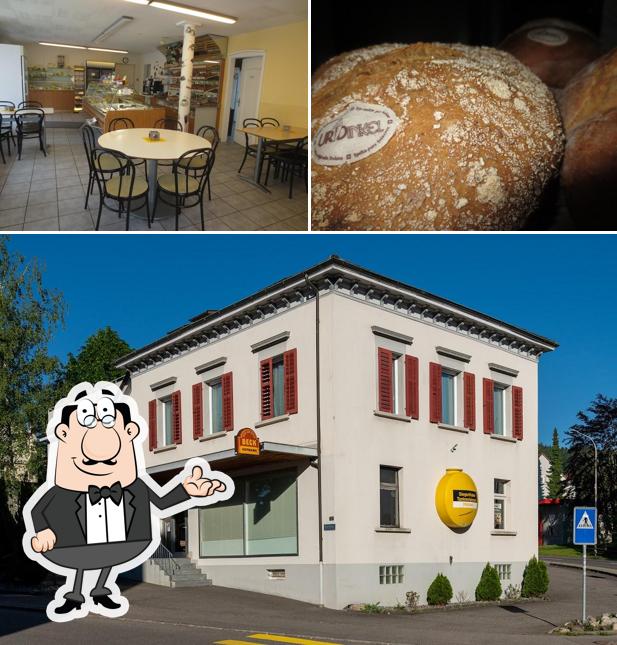 La interni e cibo del ristorante