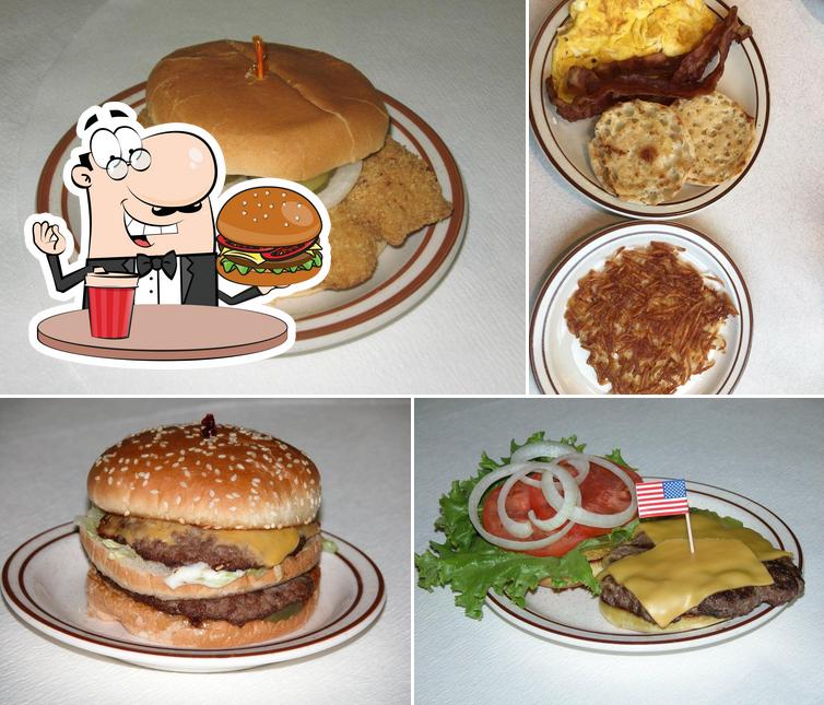 Order a burger at Jim Dandy Family Restaurant