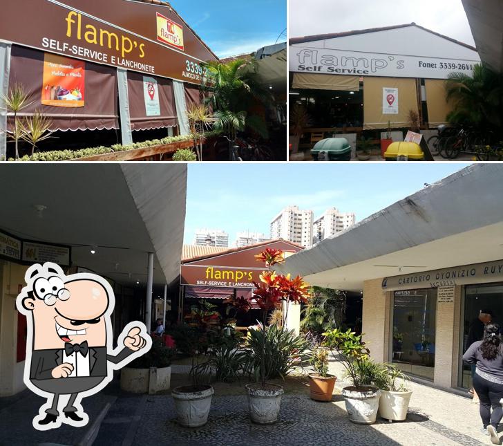 O exterior do Restaurante Flamp's