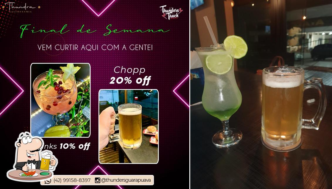 Você pode tomar um copo de cerveja leve ou escura