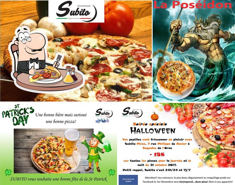 Essayez différents types de pizzas